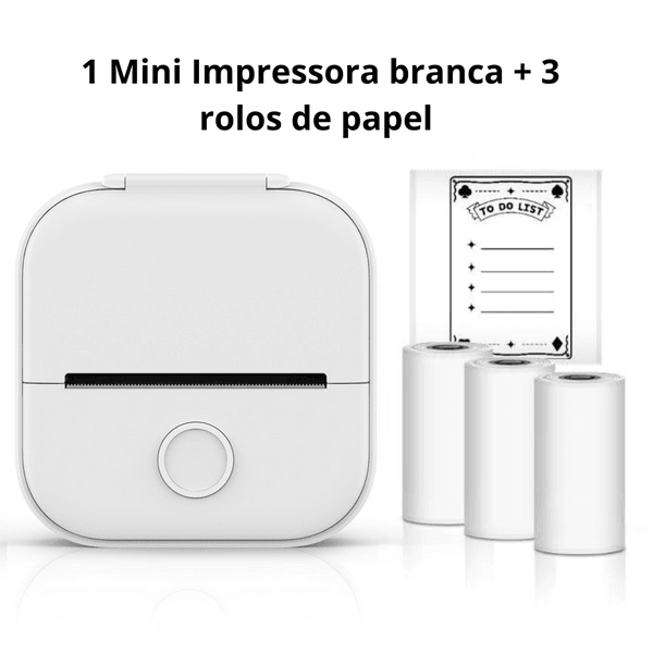 Mini Impressora Portátil - MiniPrint (COMPRE 1 LEVE 2) - World produtos