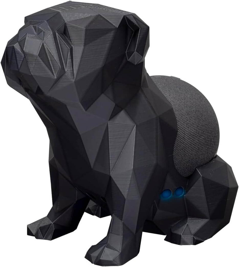 Suporte de Mesa para Alexa Echo Dot 4 e 5 Em Formato De Cachorro Bulldog