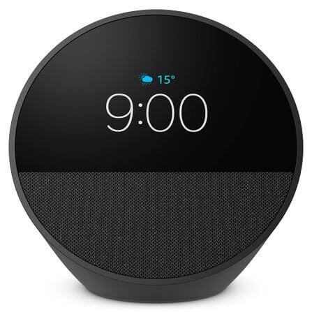 Echo Spot com Alexa - Despertador inteligente com som vibrante - Cor Preta