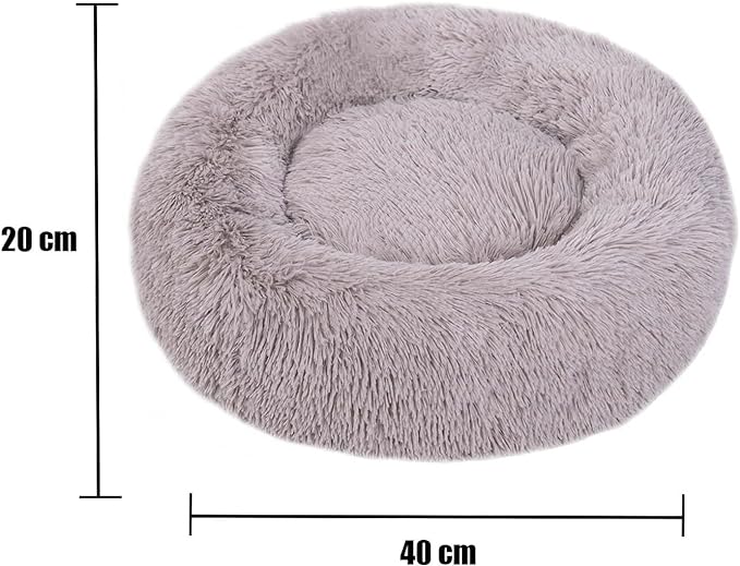 Cama Pet pelucia - anti derrapante - Azul/Cinza/Roxo