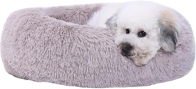 Cama Pet pelucia - anti derrapante - Azul/Cinza/Roxo