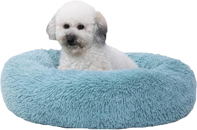 Cama Pet pelucia - anti derrapante - Azul/Cinza/Roxo