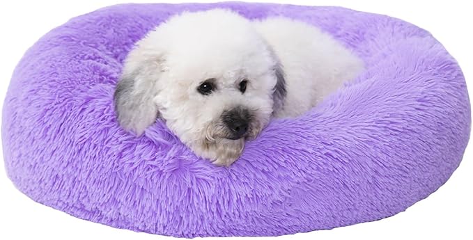 Cama Pet pelucia - anti derrapante - Azul/Cinza/Roxo