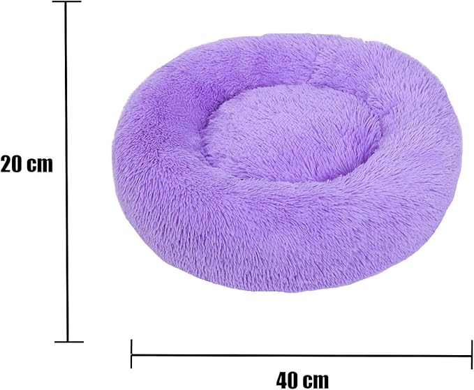 Cama Pet pelucia - anti derrapante - Azul/Cinza/Roxo