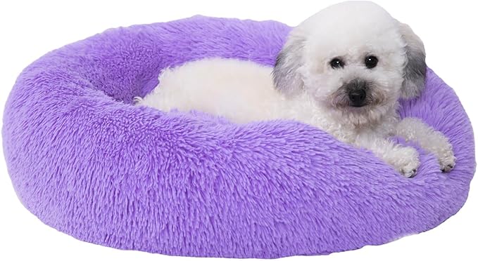 Cama Pet pelucia - anti derrapante - Azul/Cinza/Roxo