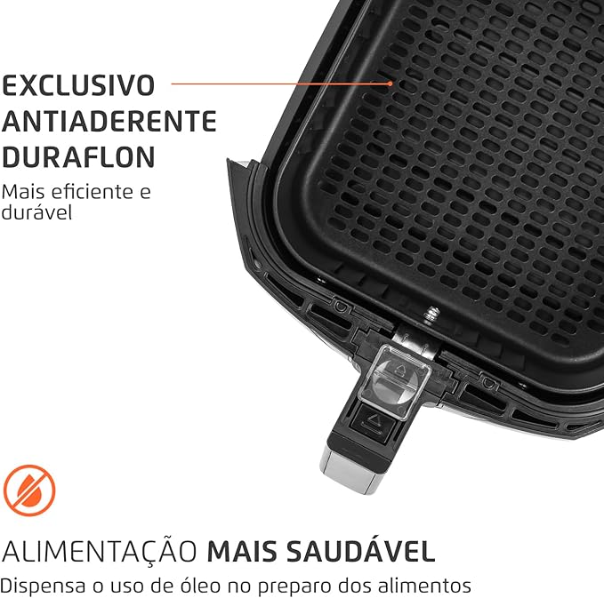 Fritadeira Sem Óleo - Air Fryer 5L - Mondial - Preto/Inox