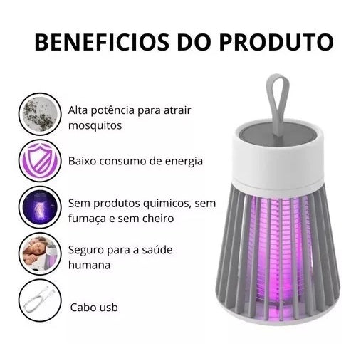 Luminária LED Anti-Mosquitos - World produtos